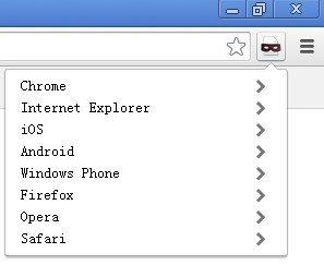 user agent switcher for chrome扩展插件
