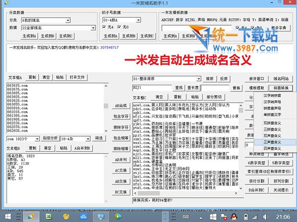 一米发域名投资助手