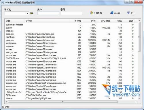 windows网络远程进程查看器 v1.2.0.9 绿色免费版