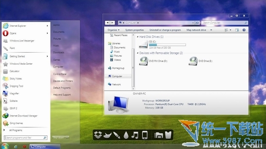 win7美化桌面主题 Tweaxies by_onestopshopper2
