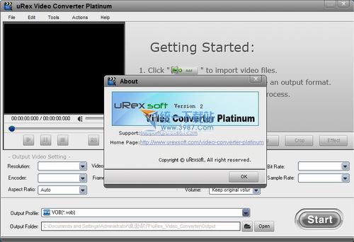 视频转换器(uRex Video Converter Platinum) v3.0 绿色免费版