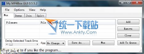 My MP4Box GUI(MP4合并工具) v0.5.5.5绿色版