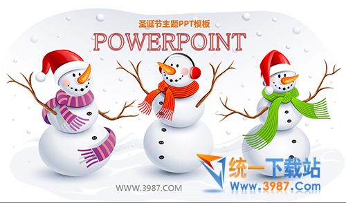 圣诞节ppt模板免费下载