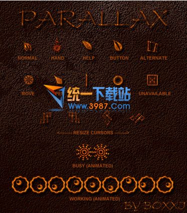 金叶子个性鼠标指针
