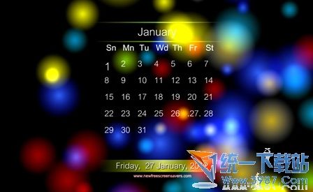 日历动画屏幕保护