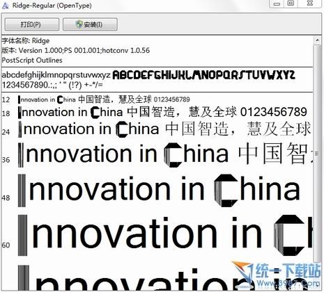 Ridge字体下载