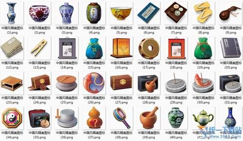 中国风精美图标 绿色版