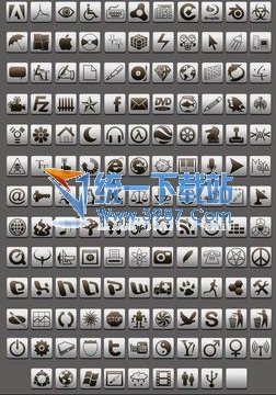 系统桌面美化图标IP包(white tile icons)