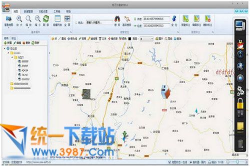 电子地图沙盘软件