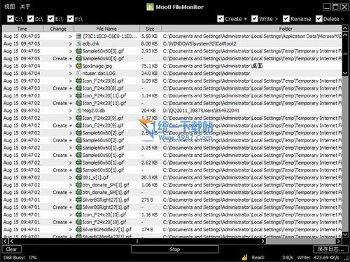 系统监控(Moo0 FileMonitor) v1.09 多国语言绿色版
