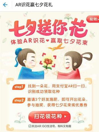 支付宝AR识花怎么玩 支付宝AR识花如何获得花种
