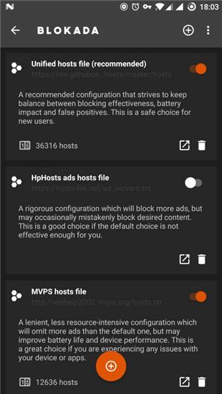 Blokada app
